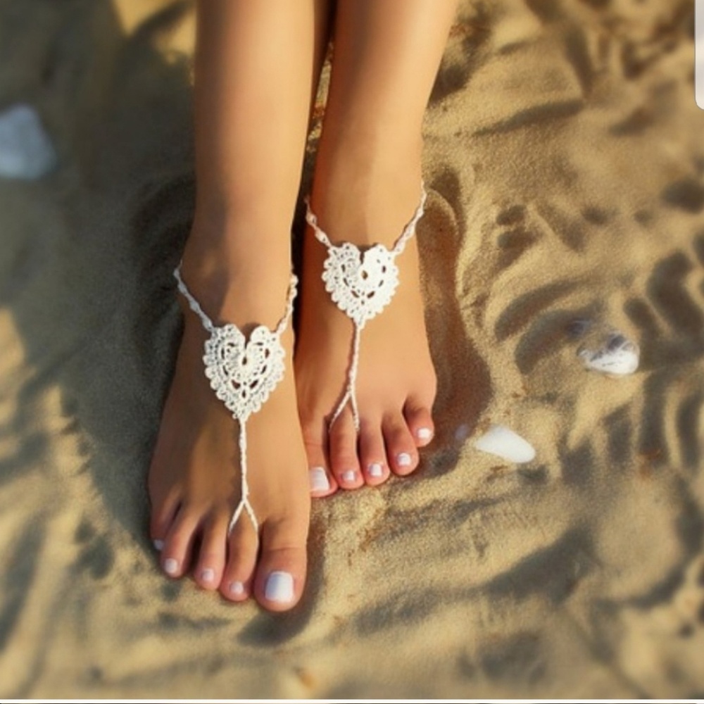 WHITE Barefoot Sandals